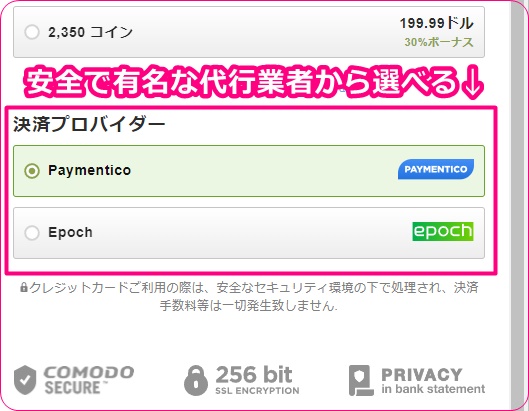 stripchatのカード決済代行業者